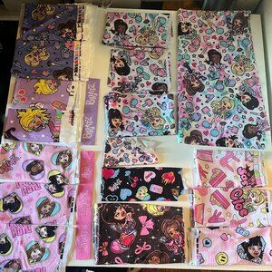 19 pc bratz theme fabric scraps - bundle 2